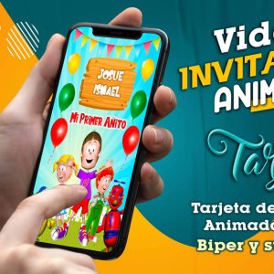Video Invitación de Biper y sus Amigos en MP4