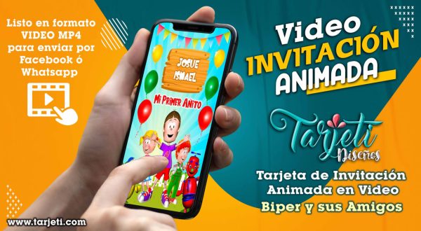 Video Invitación de Biper y sus Amigos en MP4