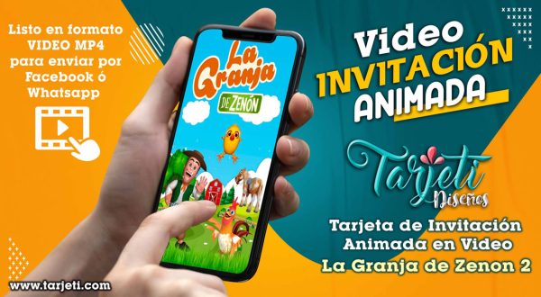 Video Invitación de la Granja de Zenon 02 en MP4