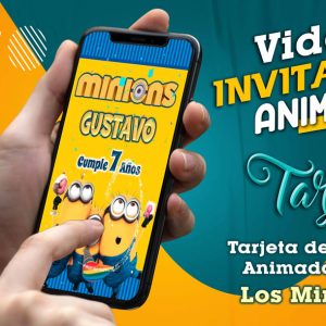 Video Invitación de Los Minions 02 en MP4