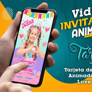 Video Invitación de Love Diana en MP4