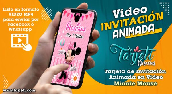 Video Invitación de Minnie Mouse en MP4
