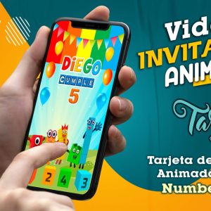 Video Invitación de Number Block en MP4