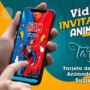 Video Invitación de Superman en MP4