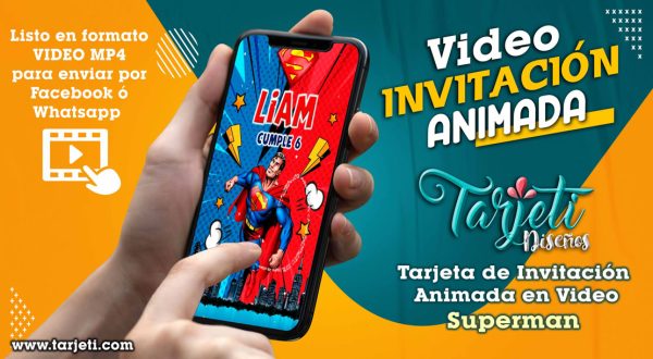 Video Invitación de Superman en MP4