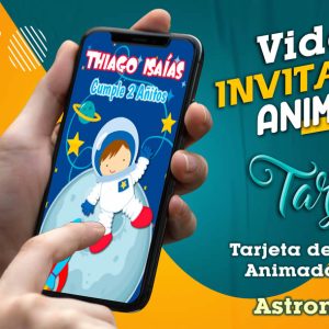Video Invitación de Astronauta 2 en MP4