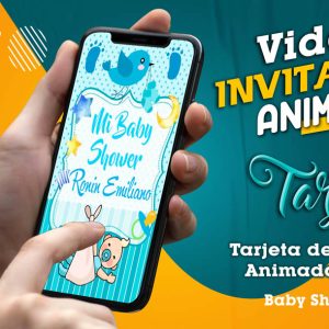 Video Invitación de Baby Shower Bebe en MP4