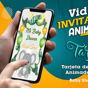 Video Invitación de Baby Shower Koala en MP4