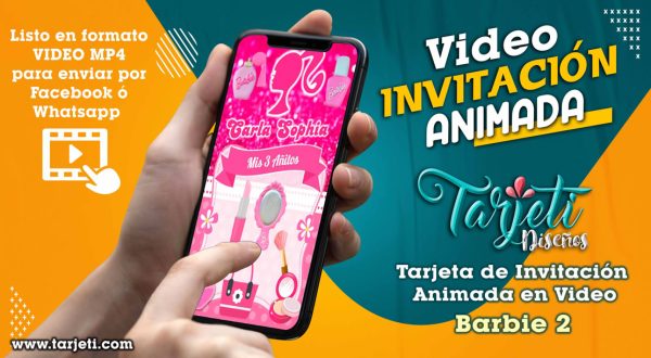 Video Invitación de Barbie 2 en MP4