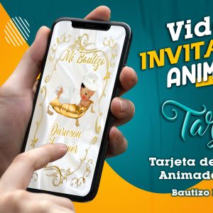 Video Invitación de Bautizo Marinero en MP4