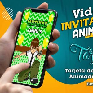 Video Invitación de Ben 10 en MP4