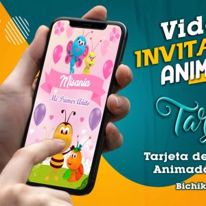 Video Invitación de Bichikids Niña Girl en MP4