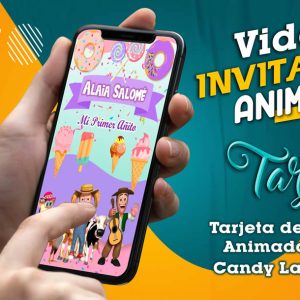 Video Invitación de Candy Land Granja Zenon en MP4