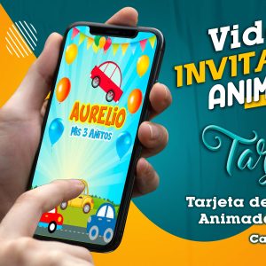 Video Invitación de Carritos en MP4