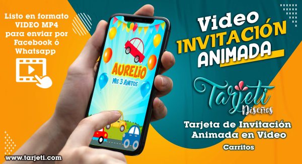 Video Invitación de Carritos en MP4
