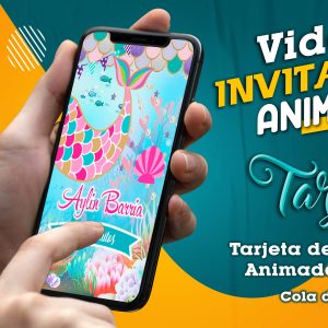 Video Invitación de Cola de Sirena en MP4