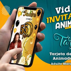 Video Invitación de Cumple Adulto Marco Anotnio Solis en MP4