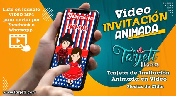 Video Invitación de Fiestas de Chile en MP4