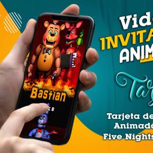Video Invitación de Five Nights at Freddys en MP4