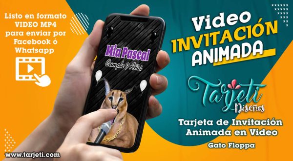 Video Invitación de Gato Floppa en MP4