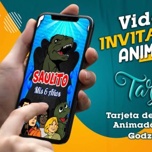 Video Invitación de Godzilla Serie en MP4
