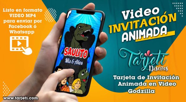 Video Invitación de Godzilla Serie en MP4