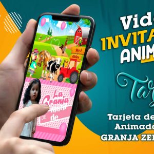 Video Invitación de Granja Zenón Niña en MP4