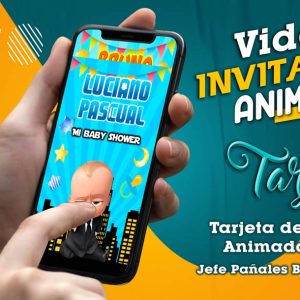 Video Invitación de Jefe Panales Boss Baby Shower en MP4