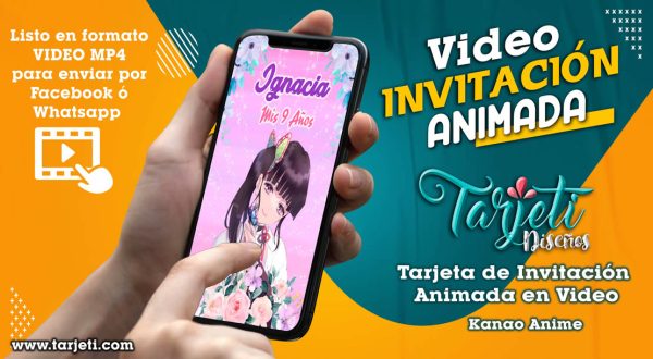Video Invitación de Kanao Anime en MP4