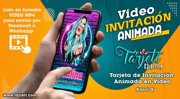 Video Invitación de Karol G en MP4
