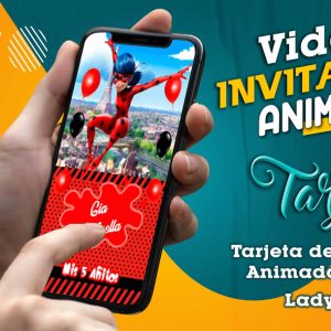 Video Invitación de Lady Bug en MP4