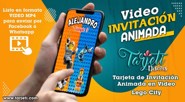 Video Invitación de Lego City en MP4