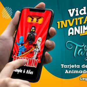 Video Invitación de Lego Ninjago en MP4