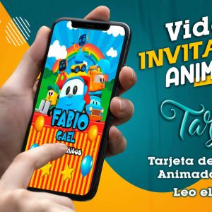 Video Invitación de Leo el Camion en MP4