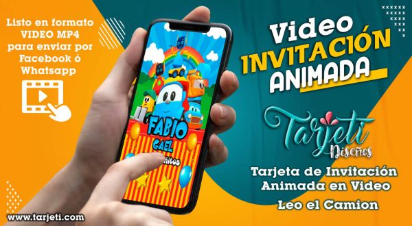 Video Invitación de Leo el Camion en MP4