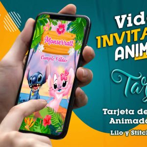 Video Invitación de Lilo y Stitch en MP4