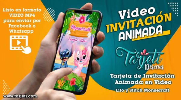 Video Invitación de Lilo y Stitch en MP4