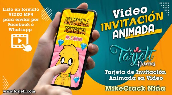 Video Invitación de MikeCrack Niña en MP4