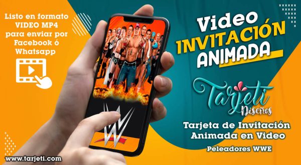 Video Invitación de Peleadores WWE en MP4
