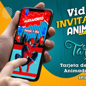 Video Invitación de Spider Man en MP4