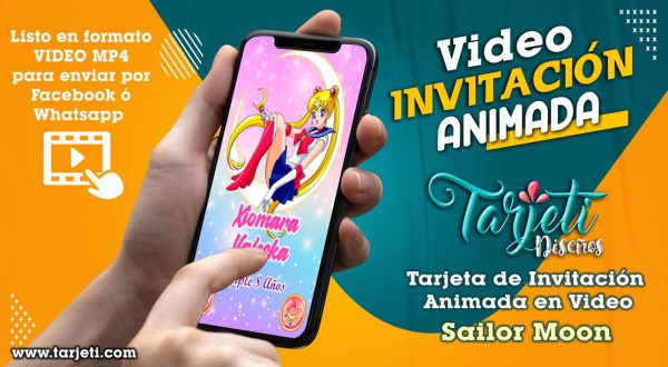 Video Invitación de Sailor Moon en MP4