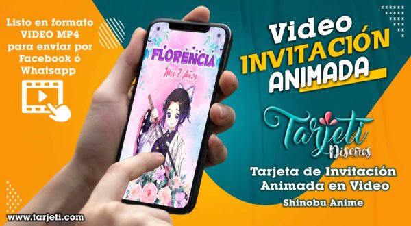 Video Invitación de Shinobu Anime en MP4