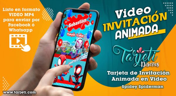 Video Invitación de Spidey Spiderman en MP4
