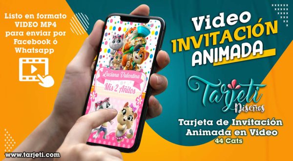 Video Invitación de 44 Cats en MP4