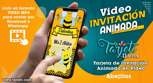 Video Invitación de Abejitas en MP4