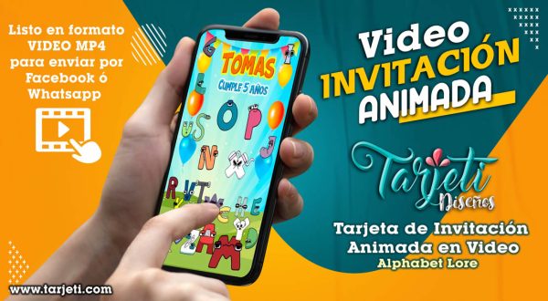Video Invitación de Alphabet Lore en MP4