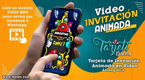 Video Invitación de Among Us 2 en MP4