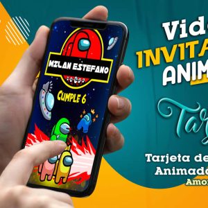 Video Invitación de Among Us en MP4