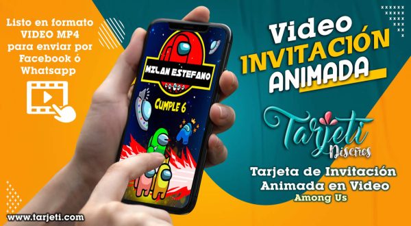 Video Invitación de Among Us en MP4