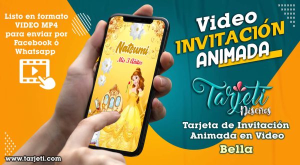 Video Invitación de Bella en MP4